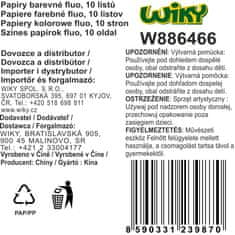 Barvni papirji Fluo A4, 10 listov