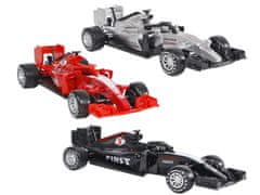 2-Play Traffic Formula 13 cm kovinski prosti tek - mešanica barv (rdeča, srebrna, črna)