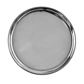Pladenj Orion - iz nerjavečega jekla, okrogel, premer 28 cm
