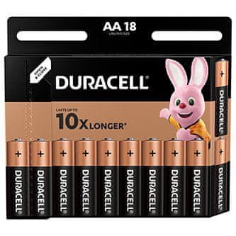 Duracell Osnovne baterije, AA (LR6), blister, 18 kosov, 42306
