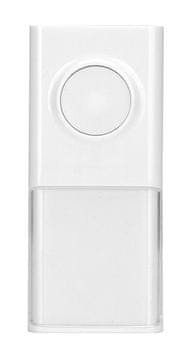 Solight 1L43T Brezžična tipka za 1L43, 150 m, bela, učna koda, pokrovček z napisno ploščico