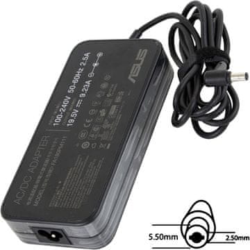 ASUS Napajalni adapter 180W 19,5V 3pin 5,5x2,5mm brez EU vtiča