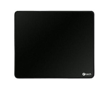 C-Tech podloga za miško MP-01, črna, 320x270x4mm, šivani robovi