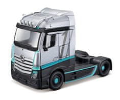 Burago B - Kabine po meri prevoznikov, M-B Actros Gigaspace, srebrna, 1:43