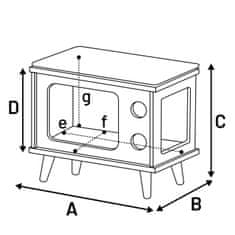 Flamingo Mačja postelja TV s praskalnikom 50x29x41cm