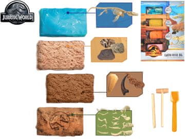 Jurski svet Dinozavri ostanki rezbarjenje set 4 kosi fosilov