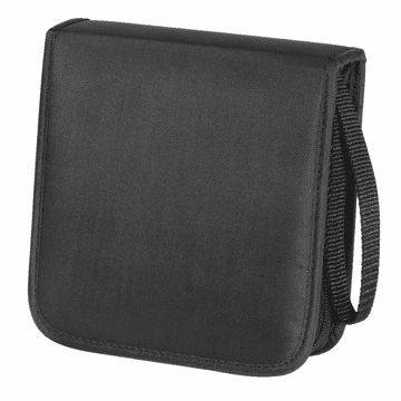 Hama Wallet 20, etui za 20 CD/DVD/Blu-ray plošč, poliester, črn