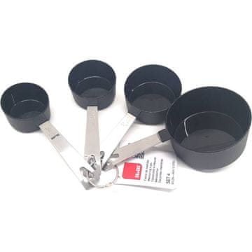 Ibili Velike črne merilne skodelice -