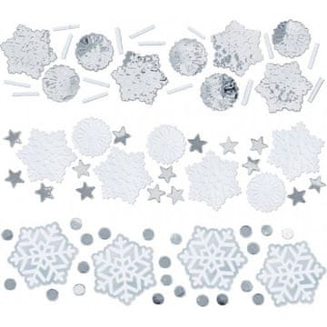 Amscan Zabavni konfeti snežinke 34g -