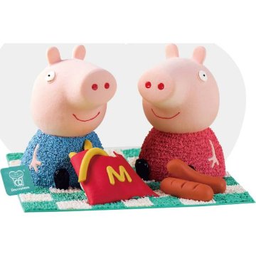 Silikonski model za velikega prašiča Pepa 15x10 cm - Cakesicq