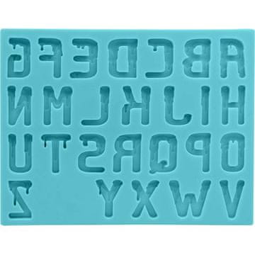 Silikonski model za grozljivke z abecedo 15x11,5cm - Cakesicq