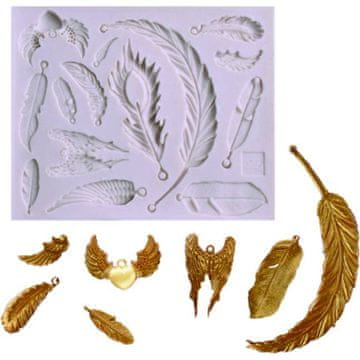 Silikonski model za perje 11,5x9,5cm - Cakesicq
