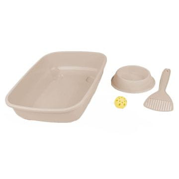 Toaletni set z dodatki, bež