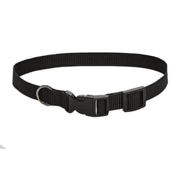 Ovratni trak črne barve 32 - 50 x 2 cm