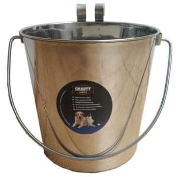 Vedro iz nerjavečega jekla s kavlji za hranjenje, voda 3,7 l