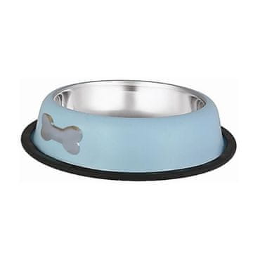 Stabilna skleda iz nerjavečega jekla z oznako kosti svetlo modra 0,2 l