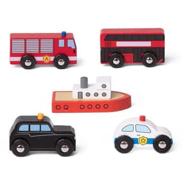 Bigjigs Rail Town Cars