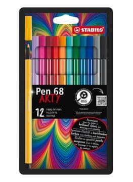 Stabilo Pen 68 MAX "ARTY", komplet 4 barv