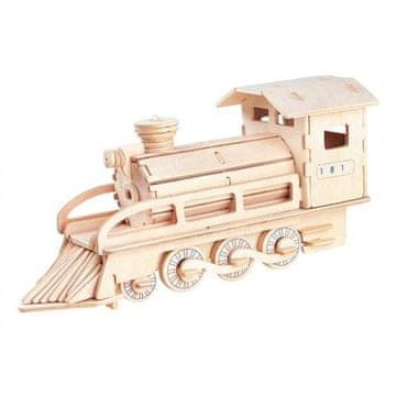 Woodcraft Lesena 3D sestavljanka Lokomotiva