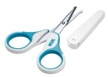Nuk Škarje Baby Health s pokrovom, modre