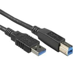 PremiumCord Kabel USB 3.0 Super-speed 5Gbps A-B, 9-pinski, 0,5 m