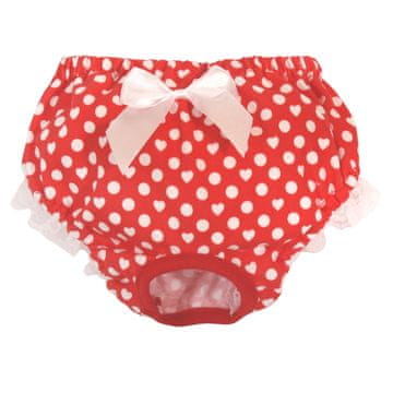 Croci Hara hlačke z rožnatimi pikami in čipko M (30 - 35 cm)