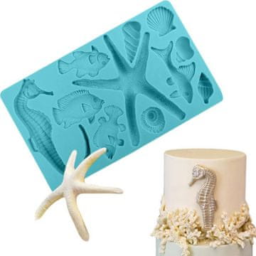 Silikonski model za morje 20x11,5cm - Cakesicq