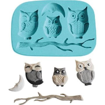 Silikonski model za sove 10x6,5cm - Cakesicq