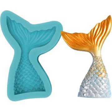 Silikonski model za rep morske deklice 8 cm - Cakesicq