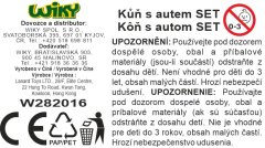 Wiky Kraljeve pasme - Konj 10 cm z avtomobilom in prikolico 35 cm