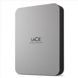 LaCie HDD zunanji mobilni disk (2,5''/5TB/ USB 3.1 TYPE C), Moon Silver
