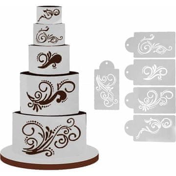 Šablona za šablone za okraske 5 kosov - Cakesicq