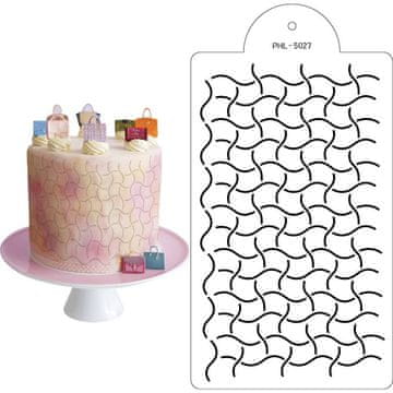 Šablona šablona Hypno 40x21cm - Cakesicq