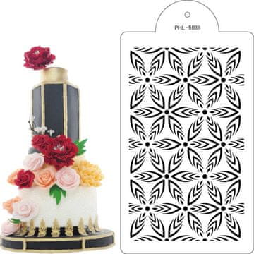 Šablona šablona hipno cvet 40x21cm - Cakesicq