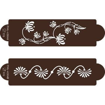 Šablona šablona cvetje Modern 2pcs - Cakesicq