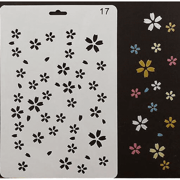 Šablona šablona cvetje - Cakesicq