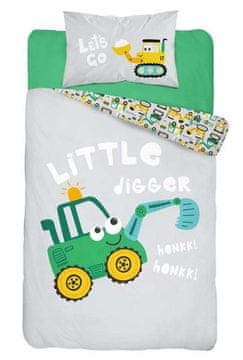 Detexpol Posteljno perilo za otroške posteljice Vrečka zelena Bombaž, 100/135, 40/60 cm