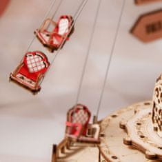 Robotime 3D leseni sestavljanke igrače škatle verige vrtiljak barvita