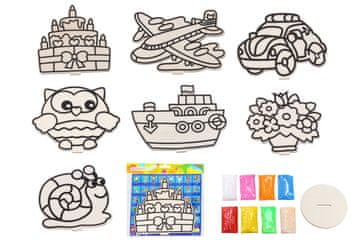 Kreativna glina za modeliranje, slika + kroglice