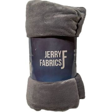 Jerry Fabrics Odejica mikroflanel super mehka Temno siva Poliester, 150/200 cm