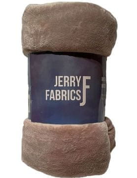 Jerry Fabrics Odejica iz mikroflanelnega mikroflanelnega materiala, super mehka, Capucino Poliester, 150/200 cm