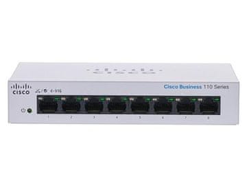 Cisco CBS110 Neupravljan 8-portni GE, namizni računalnik, Ext PS