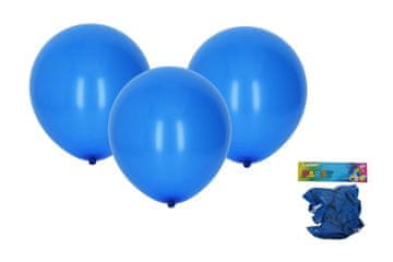 Napihljiv balon 30 cm - komplet 10 balonov, modri