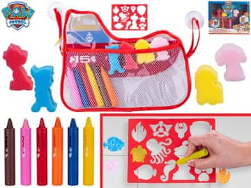 Teddies Komplet barvic za kopel Paw Patrol s šablonami