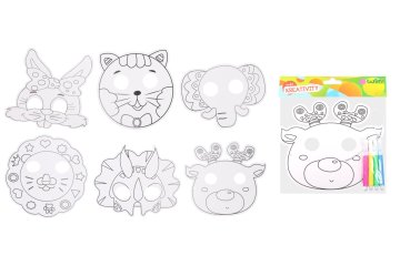 Kreativna maska 22,5x20,5 cm + 4 kosi markerja