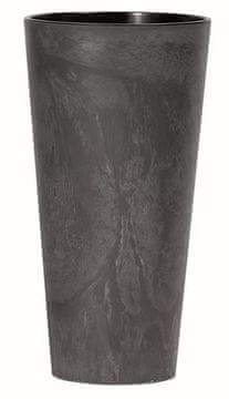 Prosperplast Cvetlični lonec TUBUS SLIM BETON EFFECT antracit 30 cm