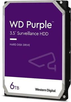WD Western Digital Purple 6TB 3,5" SATA III, 256 MB, 5400 vrtljajev na minuto