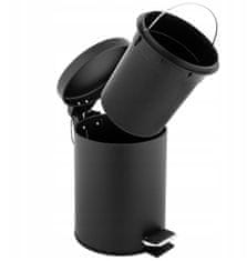 koš za smeti 5l črn