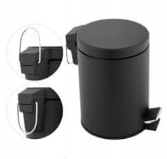 koš za smeti 5l črn