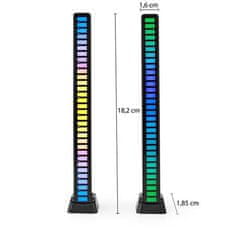 Nedis GALDP110BK - Gaming Light| RGB | Baterijsko napajanje | Za prenosni računalnik / namizje | Črna